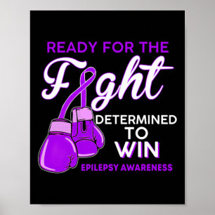 Bewustzijn van epilepsie Paarse vlinder bestrijden Poster