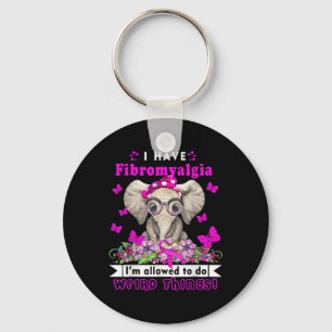 Bewustzijn van fibromyalgie 1 sleutelhanger