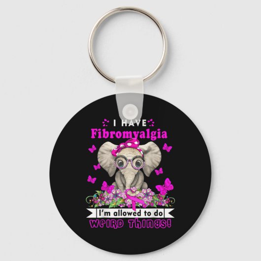 Bewustzijn van fibromyalgie 1 sleutelhanger (Voorkant)