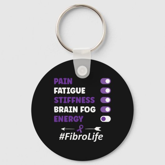 Bewustzijn van fibromyalgie sleutelhanger (Voorkant)