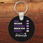 Bewustzijn van fibromyalgie sleutelhanger (Voorkant)
