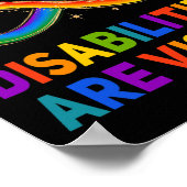 Bewustzijn van gehandicapten Niet alle handicaps z Poster (Hoek)