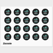Bewustzijn van gehoorverlies Moeder Cochleair impl Ronde Sticker (Vel)