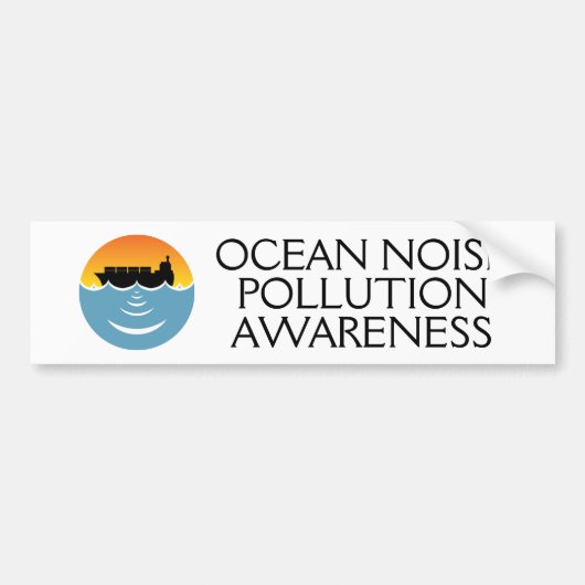 bewustzijn van geluidsoverlast door oceanen bumpersticker (Voorkant)