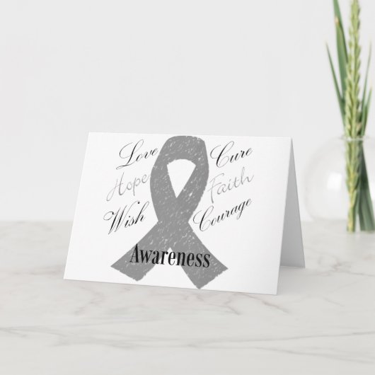 Bewustzijn van grijze-lintkanker kaart (Voorkant)