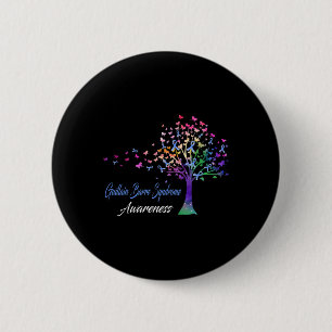 Bewustzijn van Guillain-Byré-syndroom met boomlint Ronde Button 5,7 Cm