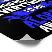 Bewustzijn van haarverlies - Alopecia Areata Poster (Hoek)