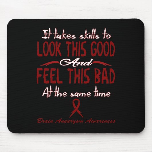 Bewustzijn van hersenaneurysma 3 muismat (Voorkant)