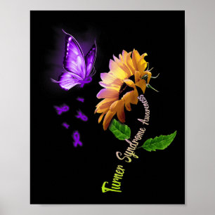 Bewustzijn van het Butterfly Sunflower Turner-synd Poster