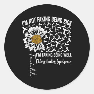 Bewustzijn van het syndroom van Ehlers Danlos 1 Ronde Sticker
