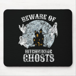  bewustzijn van Hitchhiking Ghosts Fun Halloween Muismat