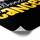 Bewustzijn van kanker bij kinderen genezen poster (Hoek)