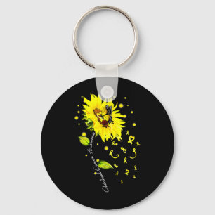 Bewustzijn van kanker bij kinderen Sunflower Butte Sleutelhanger