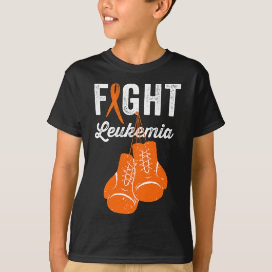 Bewustzijn van leukemiebestrijders tegen leukemie t-shirt (Voorkant)