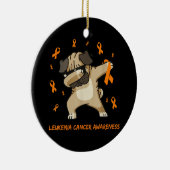 bewustzijn van leukemiekanker keramisch sierlijk ornament (Rechts)