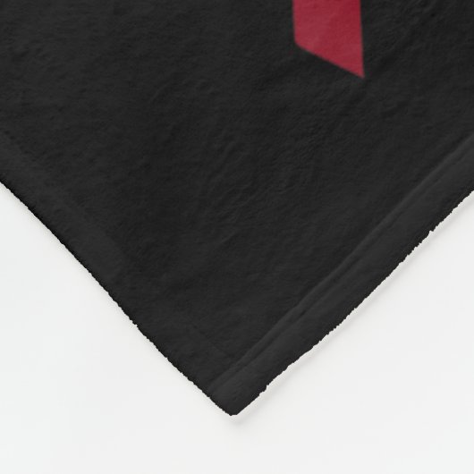 Bewustzijn van mondhalskanker onbevreesd fleece deken (Hoek)