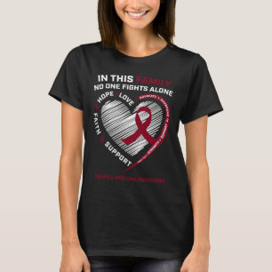 Bewustzijn van multipel myeloom Zus Vader Bloedkan T-shirt