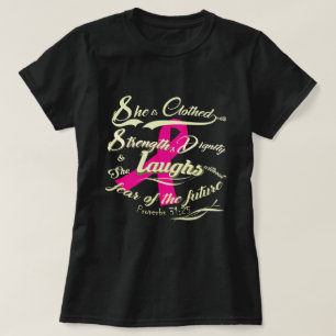 Bewustzijn van ongeboren kanker t-shirt