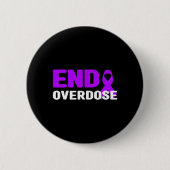 Bewustzijn van overdosering beëindigen - verslavin ronde button 5,7 cm (Voorkant)