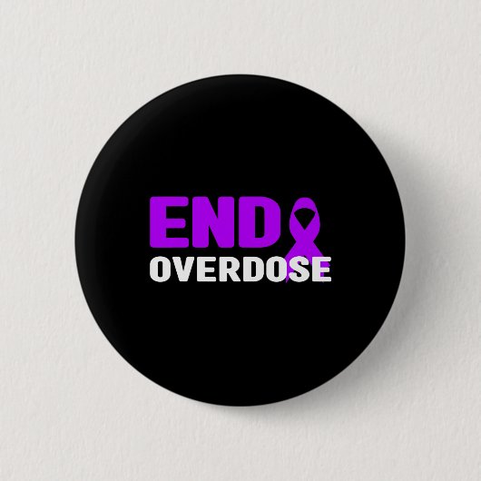 Bewustzijn van overdosering beëindigen - verslavin ronde button 5,7 cm (Voorkant)