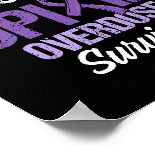 Bewustzijn van overdosering met opioïden Overleven Poster (Hoek)