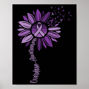 Bewustzijn van overdosering van linten poster