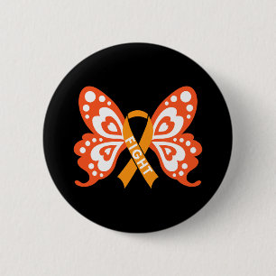Bewustzijn van vlinderleukemie bestrijden Overleve Ronde Button 5,7 Cm