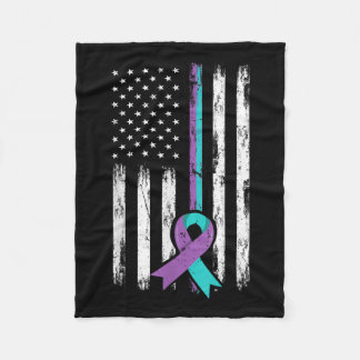 Bewustzijn van zelfmoordpreventie in je leven fleece deken