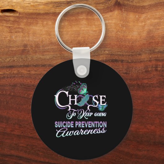 Bewustzijn voor zelfmoordpreventie die u belangrij sleutelhanger (Achterkant)