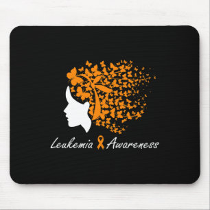Bewustzijn - Vrouwen Vlinders Haar Paarse Lint Muismat
