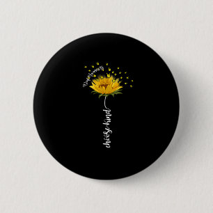 Bewustzijn Zonnebloem Kies Kind Geel Lint Asl Ronde Button 5,7 Cm