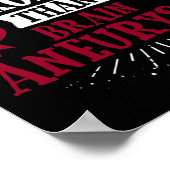 Bewustzijnslint - hersenaneurysma poster (Hoek)