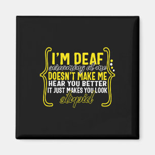 Bewustzijnsmaand Ik ben doof schreeuwen naar me al Magneet