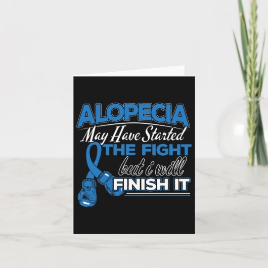 Bewustzijnsontwerp voor een Alopecia Supporter 1 Kaart (Voorkant)