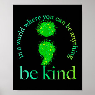 Bewustzijnszorg als een soort groene vlinder poster