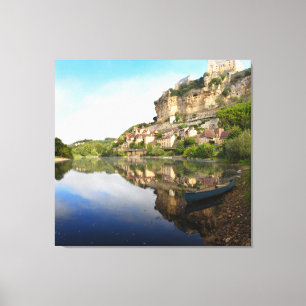 Beynac-et-Cazenac et copie de toile de rivière de