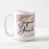 Beyond Bless Pink Gold Marble 15oz Mok (Links)