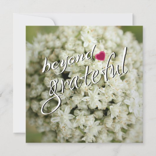 Beyond Grateful Flat bedankkaarten Bedankkaart (Voorkant)