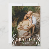 Beyond Grateful Thanksgiving Photo Cards Feestdagenkaart (Voorkant)