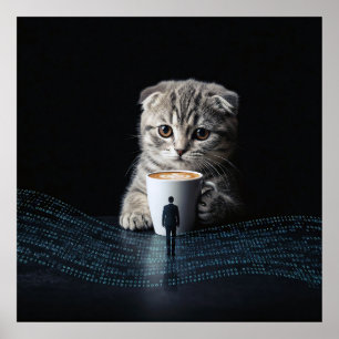 Beyond Ordinary: een kat, koffie en code Poster