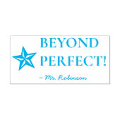 "BEYOND PERFECT!" Tutor Feedback Rubber Stempel (Design)
