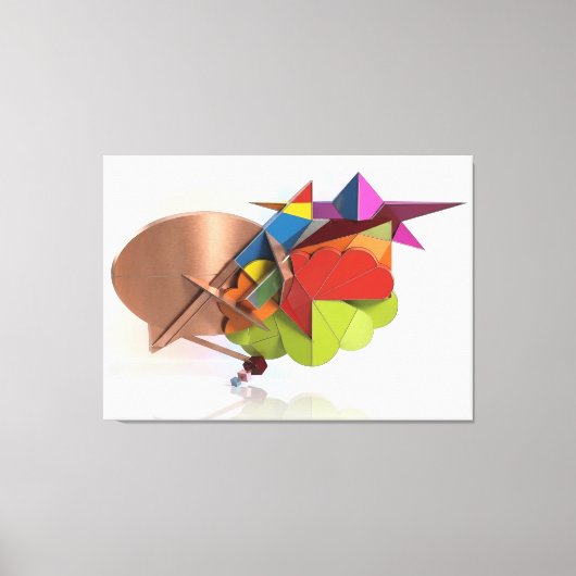 Beyond the Clouds Canvas Afdruk (Voorkant)