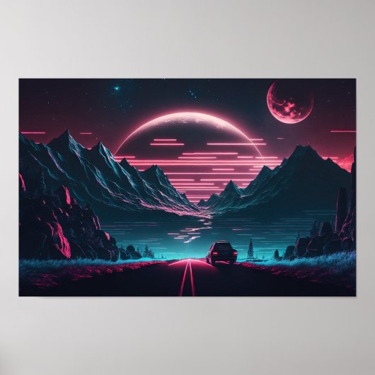 Beyond the Neon: Racing in the Future Poster (Voorkant)