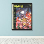 Beyond v01 n02 (1953-09.Galaxy)_Pulp Art Canvas Afdruk (Insitu (Houten vloer))
