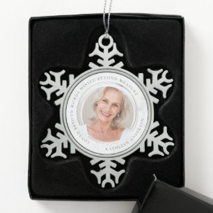 Beyond Words Gemist Beyond Measure Photo Tin Sneeuwvlok Ornament