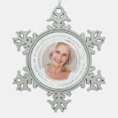 Beyond Words Gemist Beyond Measure Photo Tin Sneeuwvlok Ornament (Voorkant)