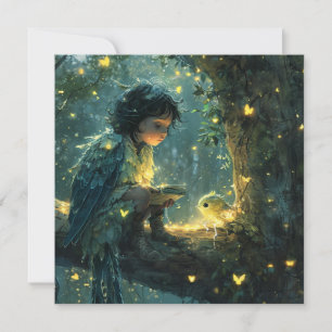 Beyond Words: Uitdrukken met grillige illustraties Feestdagenkaart