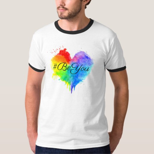 #BeYou Mannen T-Shirt (Voorkant)