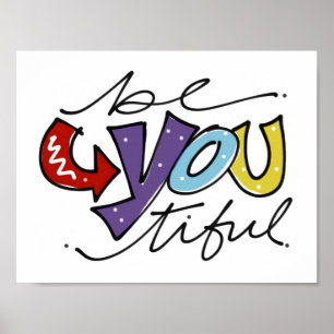BeYouBook - Teen / Kinder Room Wall Art Poster