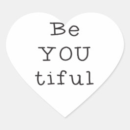 BeYOUtifuL Hart Sticker